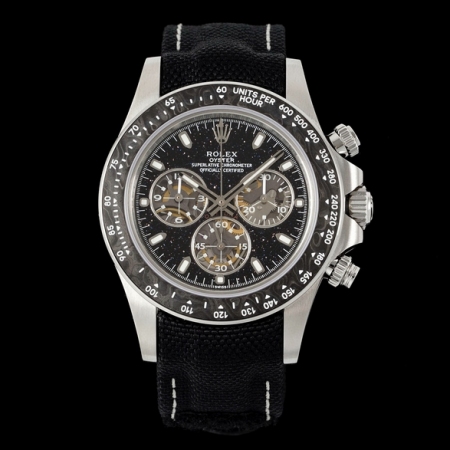 Diw震撼新品 劳力士蓝/黑晶石迪通拿全自动机械计时腕表 搭载透底4130机芯 直径40mm