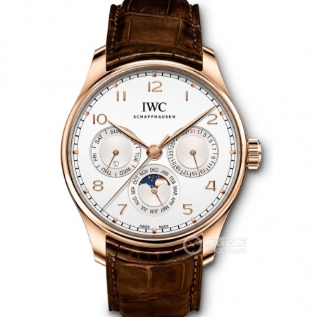 GE工厂新品 IWC万国表葡萄牙系列IW344202万年历男士多功能机械腕表 搭载原装进口9015改cal.82650机芯 直径42mm