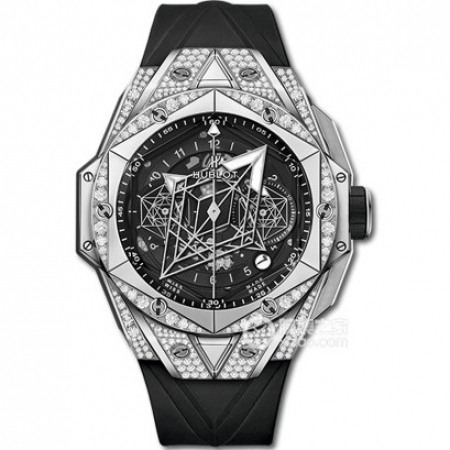 Hublot 宇舶 Big Bang Sang Bleu II 刺青男士机械腕表418.NX.1107.RX.1604.MXM20 采用ETA7750全自动计时机芯 蓝宝石玻璃永不刮花 尺寸45mm