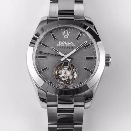 JB厂出品 劳力士 ROLEX Label Noir 蚝式真陀飞轮机械腕表