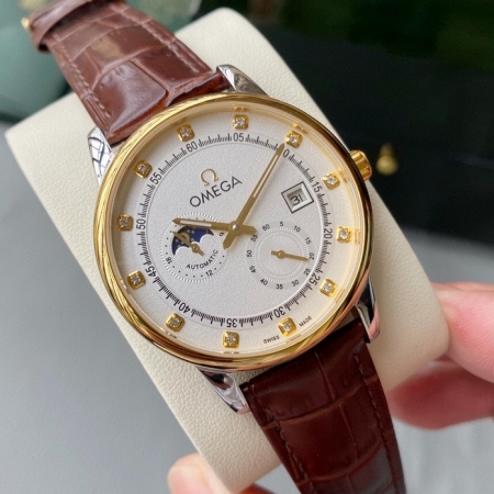 JW出品    欧米茄（omega）月相系列男士商务全自动机械腕表 直径40mm