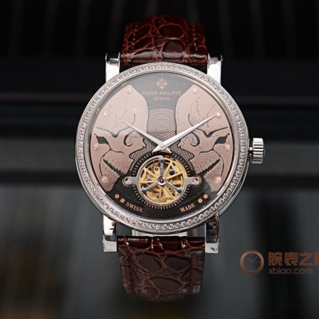 百达翡丽（Patek Philippe）珍稀工艺系列飞轮男士机械腕表