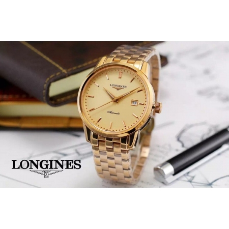 浪琴（LONGINES）经典个性三针男士机械手表